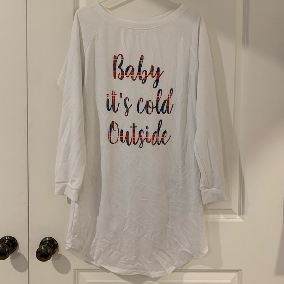 Baby It’s Cold Outside Night Gown - Picture 1 of 3